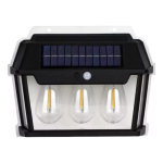 Lampă solară LED cu senzor de mișcare 3 lămpi
